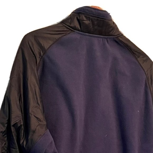 Nike Sportswear Men Sz XL Black Blue Zip Fleece  Nylon Activewear Running Jacket - Picture 4 of 10